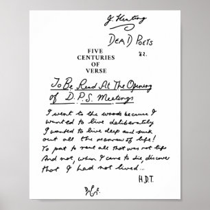 Dead Poets Society fünf Jahrhunderte schwarzer Ver Poster