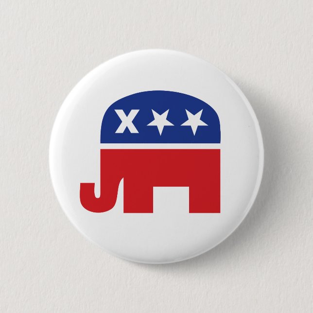 Dead Republikaner Elephant Button (Vorderseite)