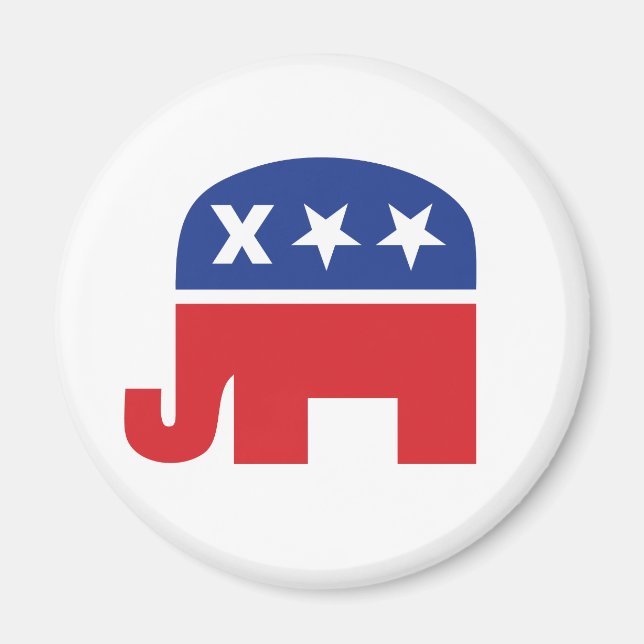 Dead Republikaner Elephant Magnet (Vorne)