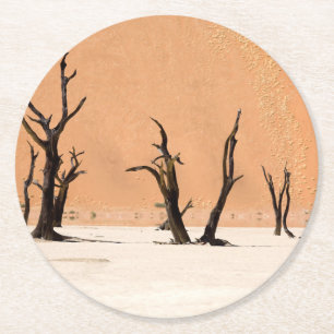 Dead Vlei, Namibia Runder Pappuntersetzer