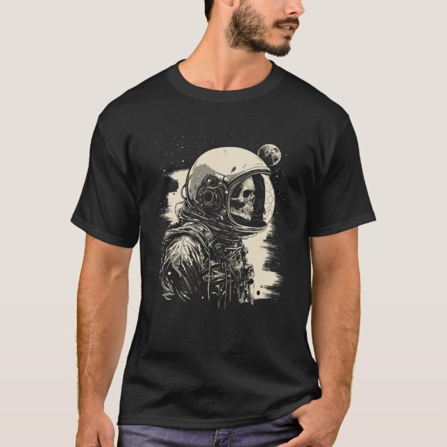 Dead Void Dead Astronaut Cosmic Horror Illustratio T-Shirt (Vorderseite)