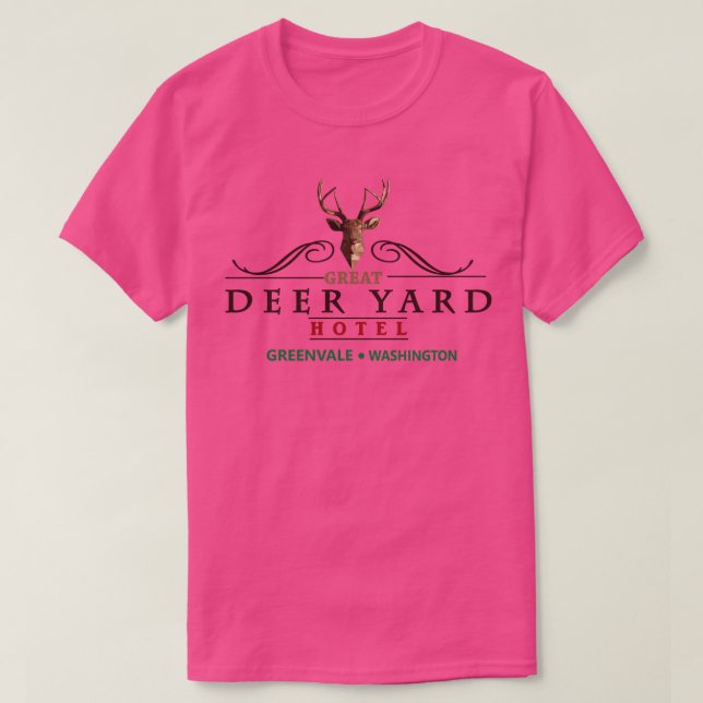 Deadame Premonition Great Deer Yard Hotel T-Shirt (Design vorne)
