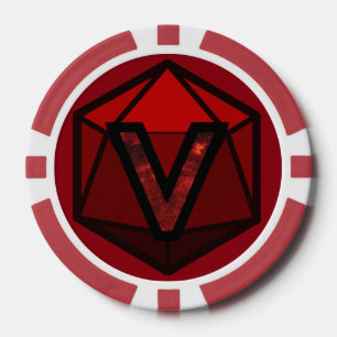 DEADLANDS - Roter Team-Poker-Chip Pokerchips