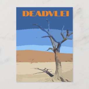 Deadlei Namibia Vintage Art Postkarte