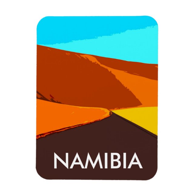 Deadlei Namibia Vintages Kunstmuseum Magnet (Vertikal)