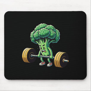 Deadlift Broccoli Gym Fitness Motivation Bodybuild Mousepad