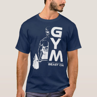 Deadlift-Dämonenbestie auf Gym-Motivation T-Shirt