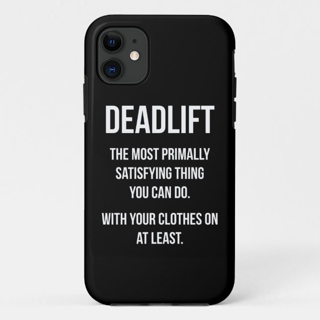 Deadlift - Funny Gym Meme - Neuheit Workout Case-Mate iPhone Hülle (Rückseite)
