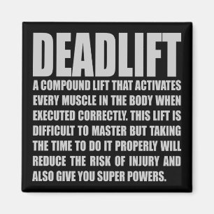 Deadlift - Funny Workout Motivierend Magnet