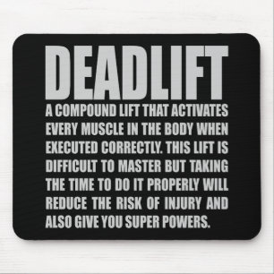 Deadlift - Funny Workout Motivierend Mousepad