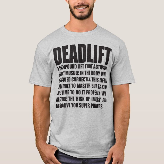 Deadlift - Funny Workout Motivierend T-Shirt (Vorderseite)