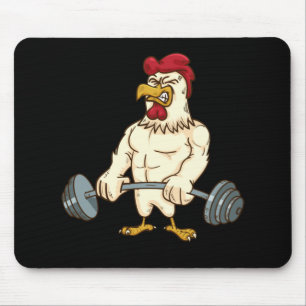 Deadlift Gym Hühner-Fitness Bodybuilding Mousepad