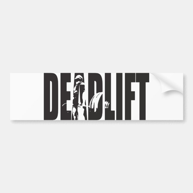 Deadlift - Gym-Motivation Autoaufkleber (Vorne)