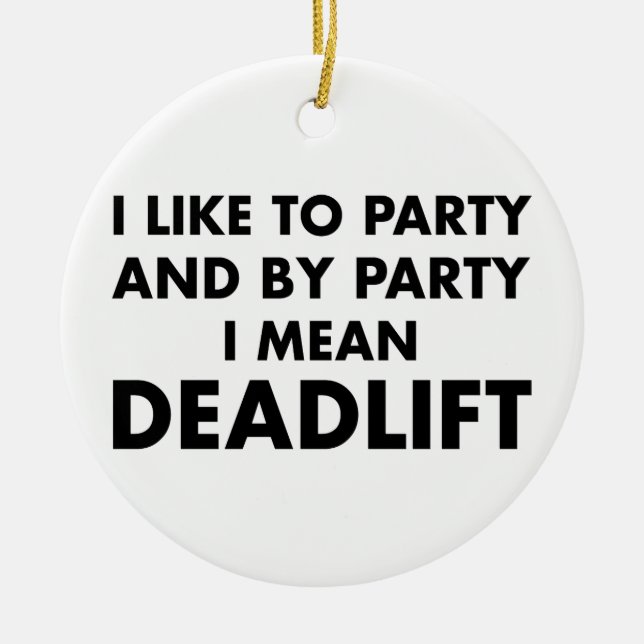 Deadlift Keramikornament (Vorne)