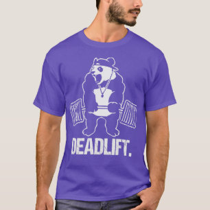 Deadlift Panda Weightlift Bodybuilding Gym T-Shirt