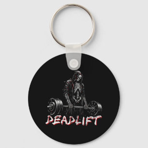 Deadlift Skeleton Halloween Gym Jokes Weightliftin Schlüsselanhänger