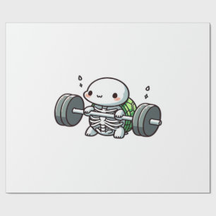 Deadlift Süße Schildkröte Klassisches T-Shirt Geschenkpapier