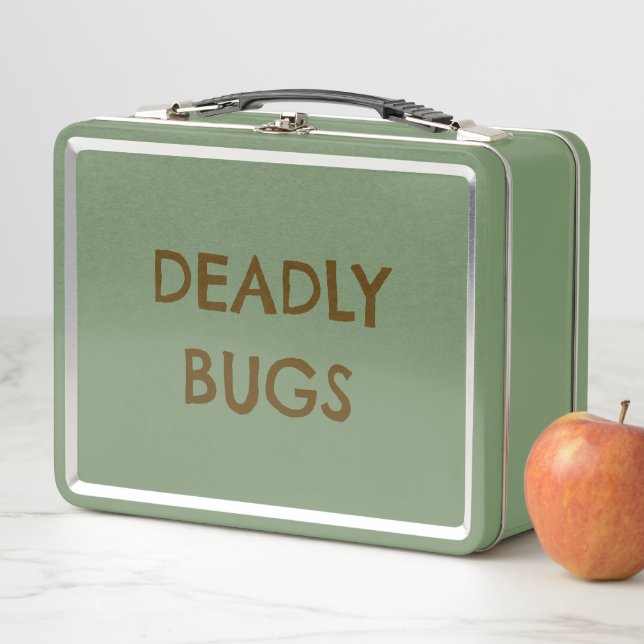 'DEADLY BUGS' Gift Funny Horror Metal Lunchbox (Beispiel)
