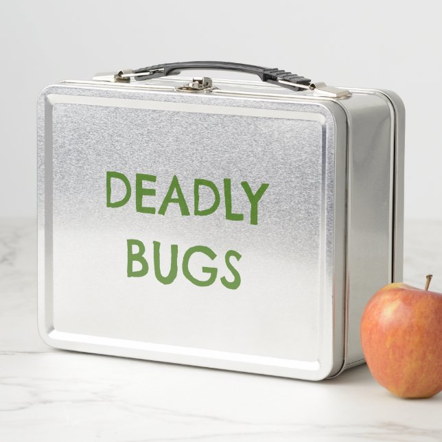 'DEADLY BUGS' Gift Funny Horror Metal Lunchbox (Beispiel)