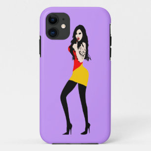 ♔° ・ Deadly Hot Vampire Girl iPhone 5 Fall ・° ♔ Case-Mate iPhone Hülle