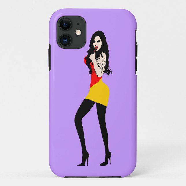 ♔° ・ Deadly Hot Vampire Girl iPhone 5 Fall ・° ♔ Case-Mate iPhone Hülle (Rückseite)
