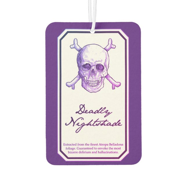 Deadly Nightshade Air Freshener Autolufterfrischer (Rückseite)