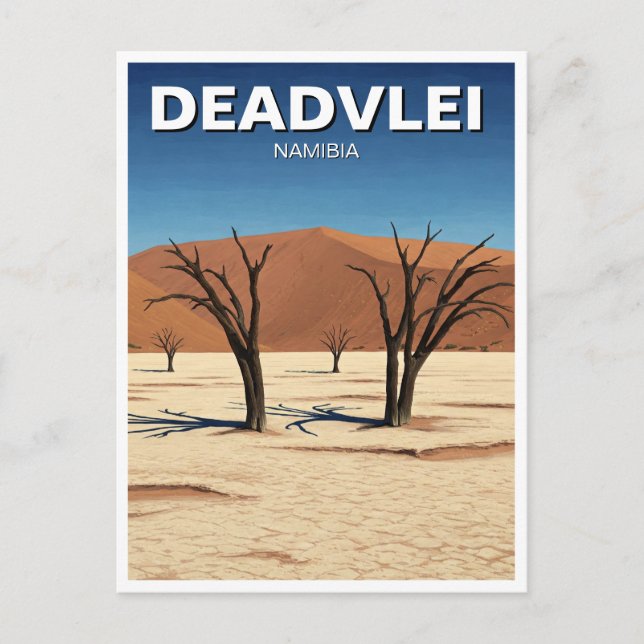 Deadvlei Namibia Travel Postkarte (Vorderseite)