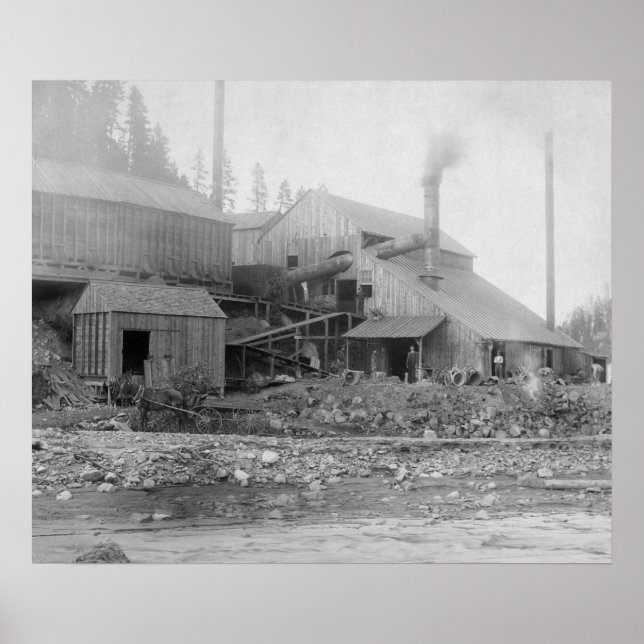 Deadwood and Delaware Smelter Fotografie Poster (Vorne)