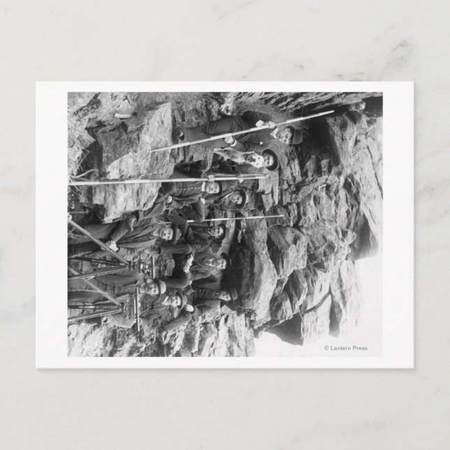 Deadwood Central Railroad Engineer Corps Postkarte (Vorderseite)