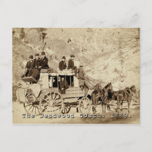 Deadwood Coach Foto 1889 Postkarte