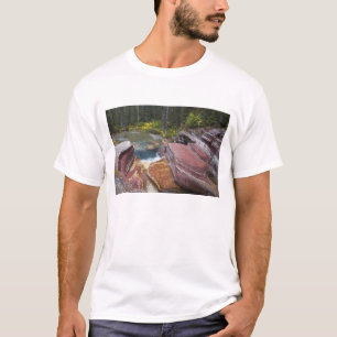 Deadwood Falls am Reynolds Creek im Herbst in T-Shirt