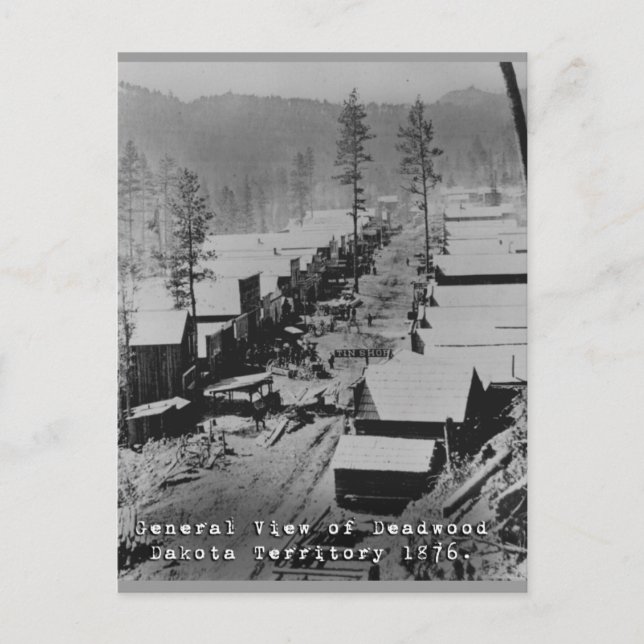 Deadwood Historisches Foto Postkarte (Vorderseite)