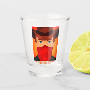 Deadwood-Kutschen-Überfall Schnapsglas