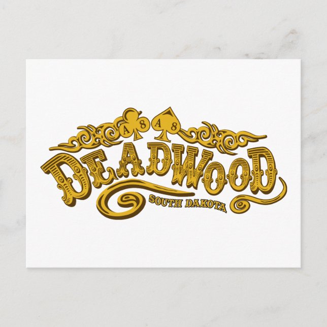 Deadwood Saloon Postkarte (Vorderseite)