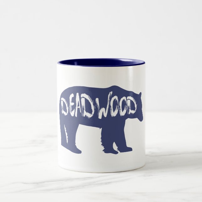 Deadwood South Dakota Bear Zweifarbige Tasse (Mittel)