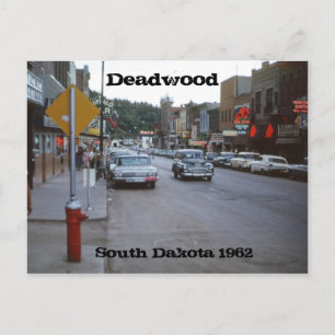 Deadwood South Dakota Retro 1962 Postkarte