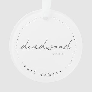 Deadwood, South Dakota SD Travel Vereinigte Staate Ornament