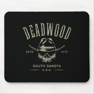 Deadwood South Dakota USA abgenutztes Design Souve Mousepad