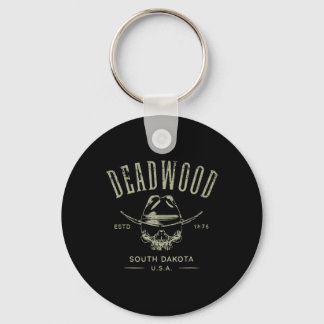 Deadwood South Dakota USA abgenutztes Design Souve Schlüsselanhänger