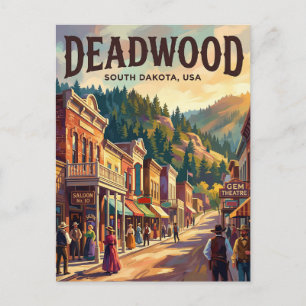 Deadwood, South Dakota USA Postkarte