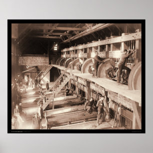 Deadwood Terra Gold Briefmarke Mill SD 1888 Poster