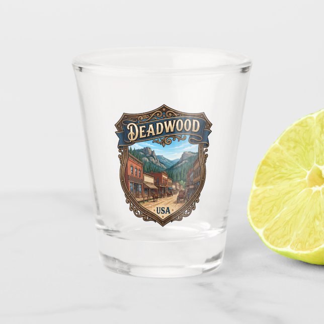 Deadwood USA Schnapsglas (Vorderseite)