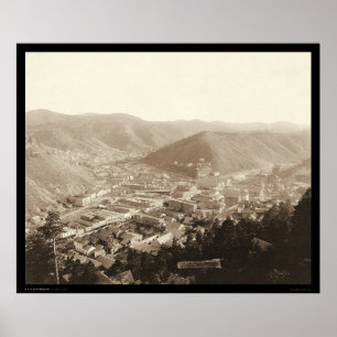 Deadwood View from Forest Hill SD 1888 Poster