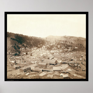 Deadwood View von McGovern Hill SD 1888 Poster