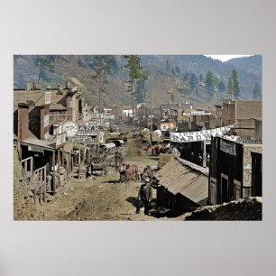 DEADWOOD wie von Wild Bill Hickok 1876 gesehen Poster