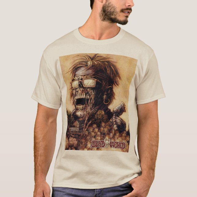Deadworld Requiem Zombie Classic Design T - Shirt (Vorderseite)