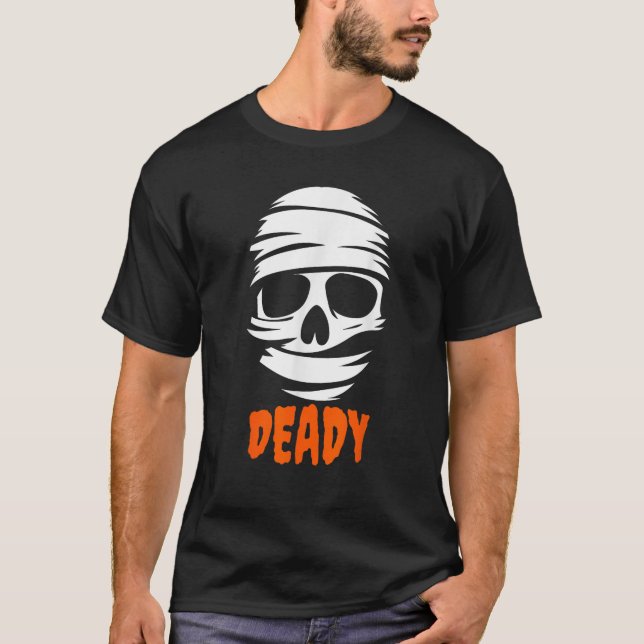 Deady Mummy Couples Halloween Costume For Dad Fath T-Shirt (Vorderseite)