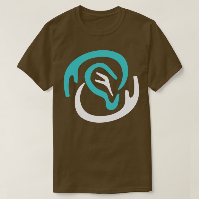 Deaf Abstrakt Ohr Cochlear T-Shirt (Design vorne)