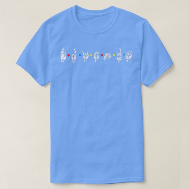 Deaf Awareness Sign Language Impaired Gift Idea T-Shirt (Design vorne)