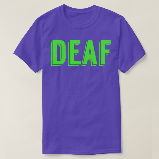 Deaf Green Version T-Shirt (Design vorne)